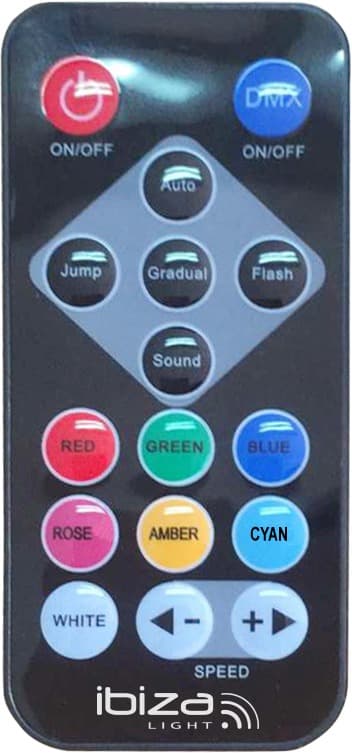 Ibiza LED PAR lampe, DMX styret