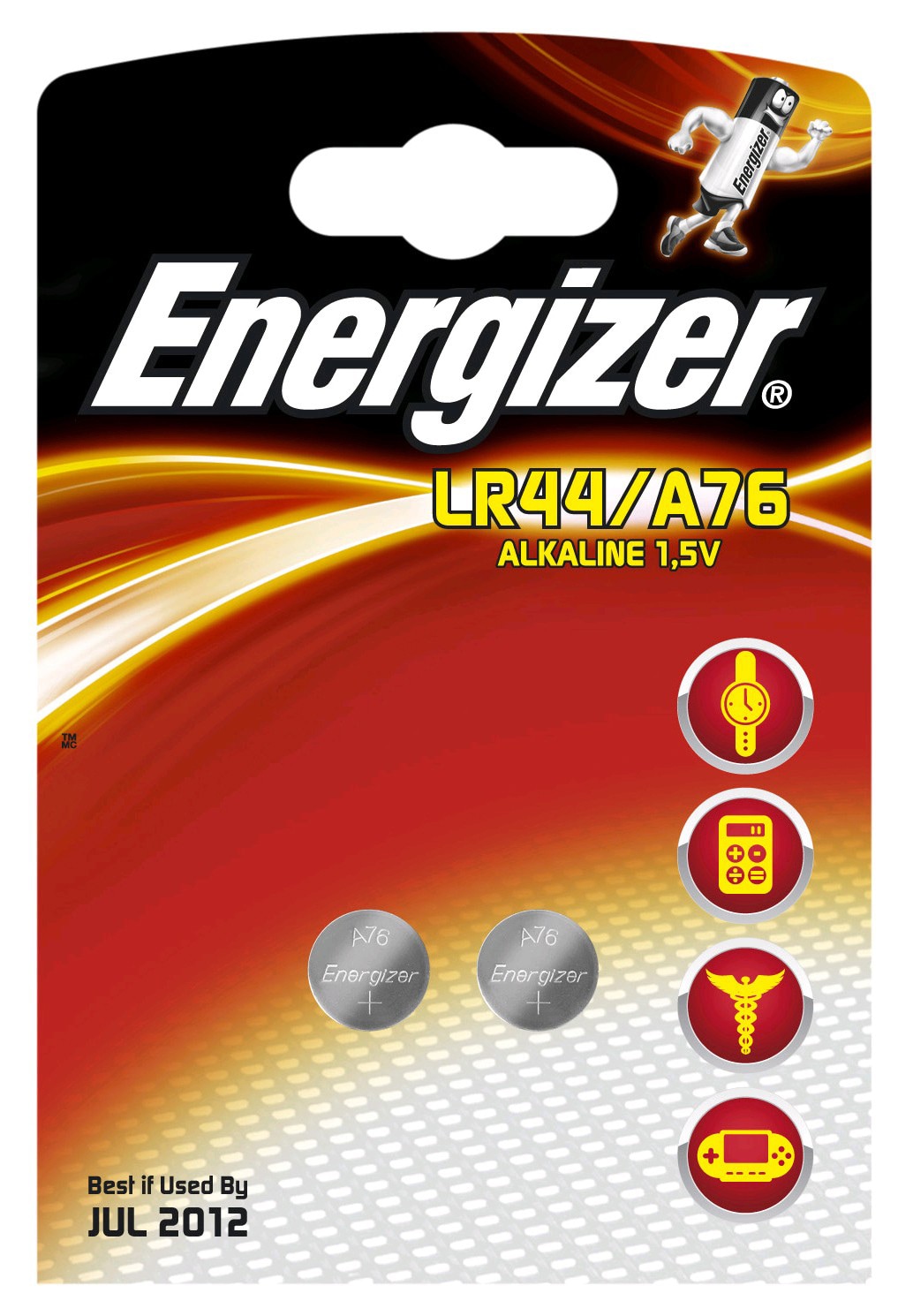 Energizer Button Cell Batteri LR44 2 styk thumbnail