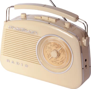 Madison retro radio m. Bluetooth, beige