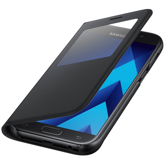 Samsung Galaxy A5 2017 S-View stående cover - sort