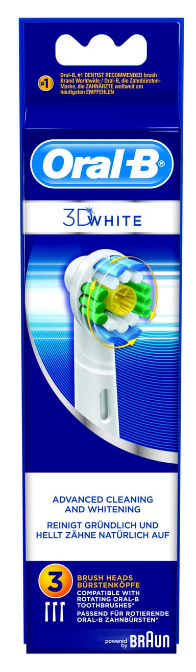 Oral-B 3D hvide tandbørstehoveder