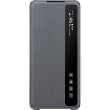 Samsung Galaxy S20 Plus Clear View cover (grå)