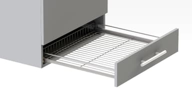 Epoq trådkurv under ovn 60cm - sølv