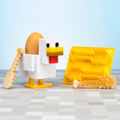Paladone Minecraft Chicken æggekop og toastkniv
