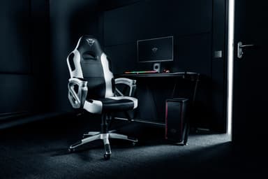 Trust GXT 705 Ryon gaming stol (hvid)