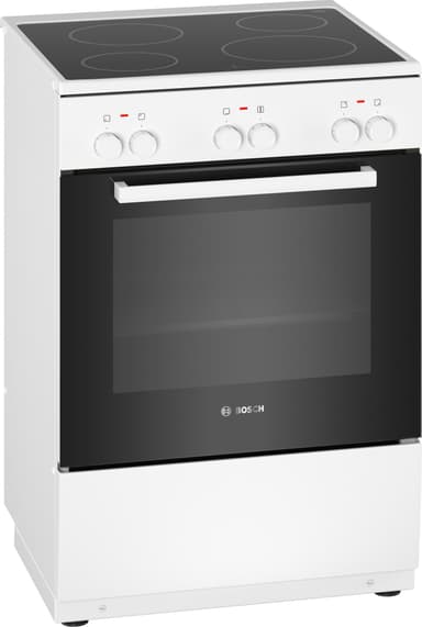 Bosch fritstående keramisk komfur HKA000020U (hvid)