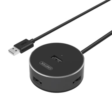 UNITEK Y-2179B Aluminium Hi-Speed Hub 480Mbps 4ports