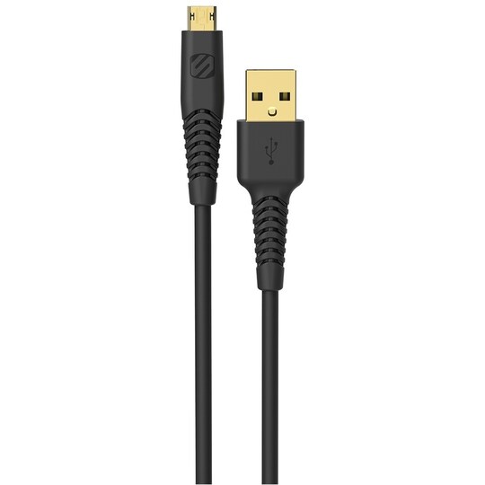 Scosche Heavy Duty USB A-Micro USB kabel 3m - Sort