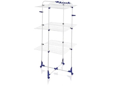 Leifheit Tower 340 Tørrestativ 73 x 69 x 146 cm hvid/blå