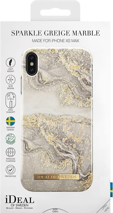iDeal of Sweden cover til iPhone Xs Max (sparkle greige marble)
