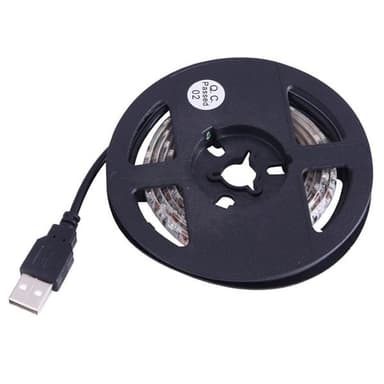 LED Lys TV 4.8W 60 LED SMD 3528 USB - Blåt Lys