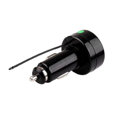 Voltmåler og Termometer til Bil - 12-24 volt