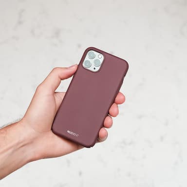 Nudient iPhone 11 Pro Max cover (sangria red)