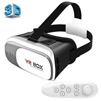flod fravær trappe VR BOX 2.0 3D-Briller med Bluetooth & Remote - 3,5-6 Skærm | Elgiganten