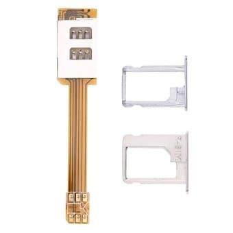 Dobbel Simkortsadapter til iphone 5 / 5S / SE / 6 / 6S / 6 Plus