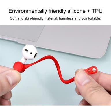 Silikone Bånd Sport til Apple AirPods 1 / 2 - Hvid