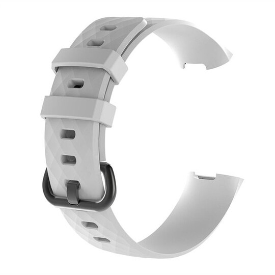 Hvid Silikonerem til Fitbit Charge 3 SE - Str S