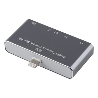 Usb kortlæser  5i1  Adapter til iPhone - SD / 3,5mm Type-C