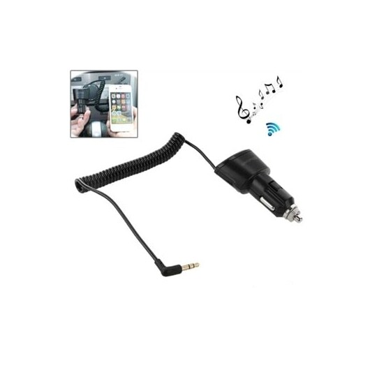Bluetooth 3,5 mm AUX Biladapter med USB-port