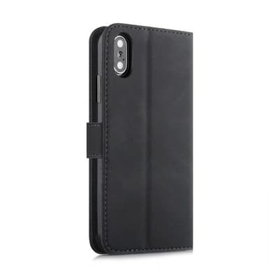 Tegnebogsfoderal med stativ  iPhone X / XS - Sort