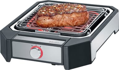 Steakgrill 2300 watt Sort/sølv
