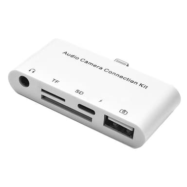 5-i-1 HUB/Adapter til iPhone, iPad, iPod