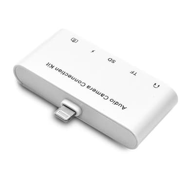 5-i-1 HUB/Adapter til iPhone, iPad, iPod