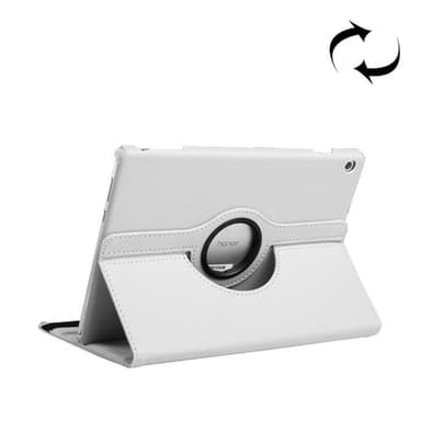 360 Foderal med stativ Huawei MediaPad T5 10.1 Hvid
