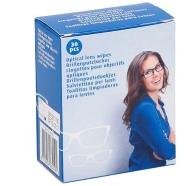 Vådservietter for Optisk linse 30 stk