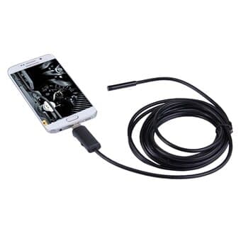 Inspektionskamera for mobil & PC - 6 LED - 2 meter