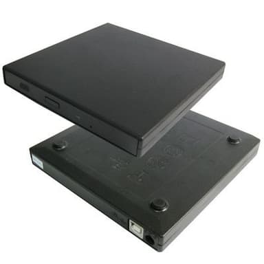 Extern CD-læser USB Slim- Sort |