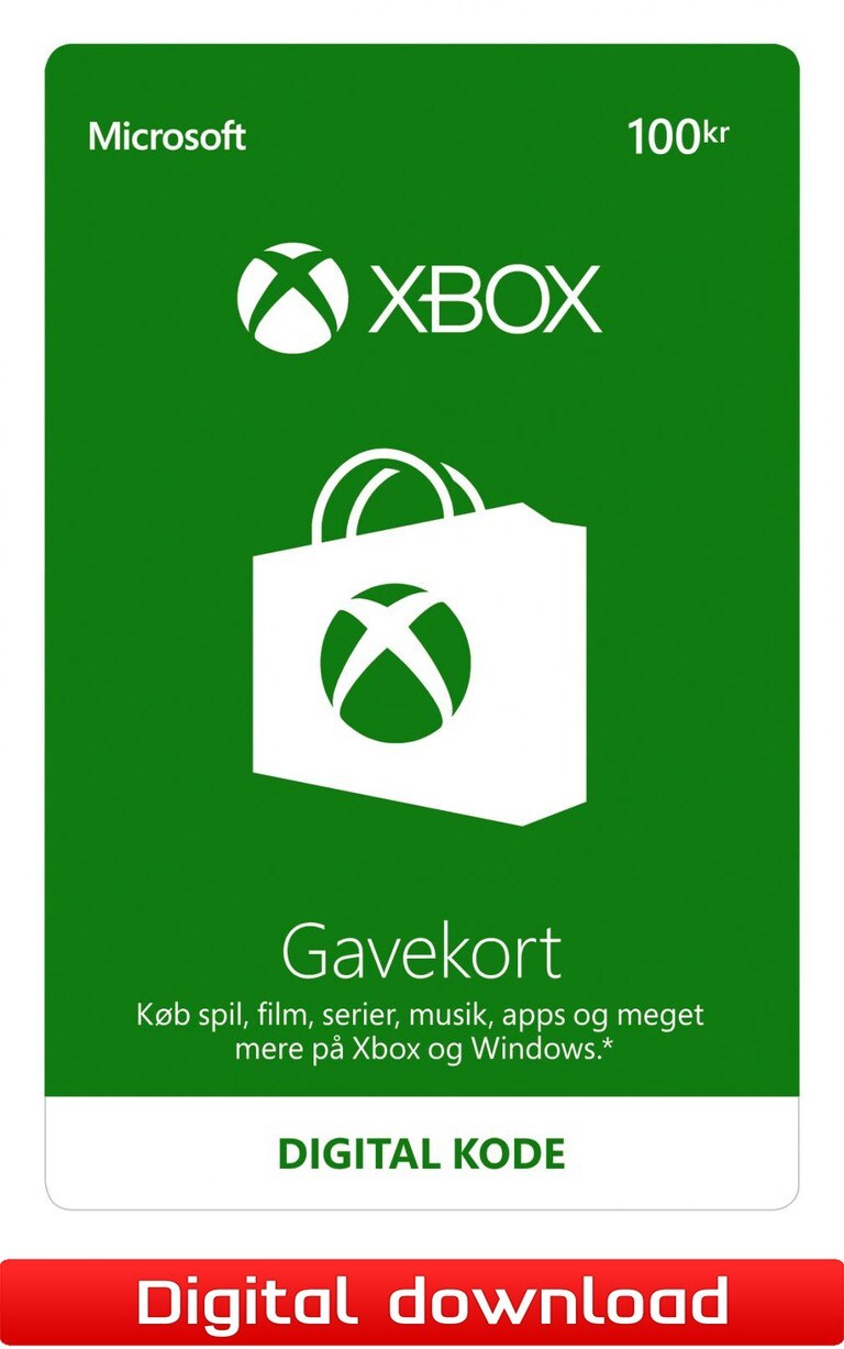 som resultat Visne kun Xbox Live gavekort 100 DKK | Elgiganten