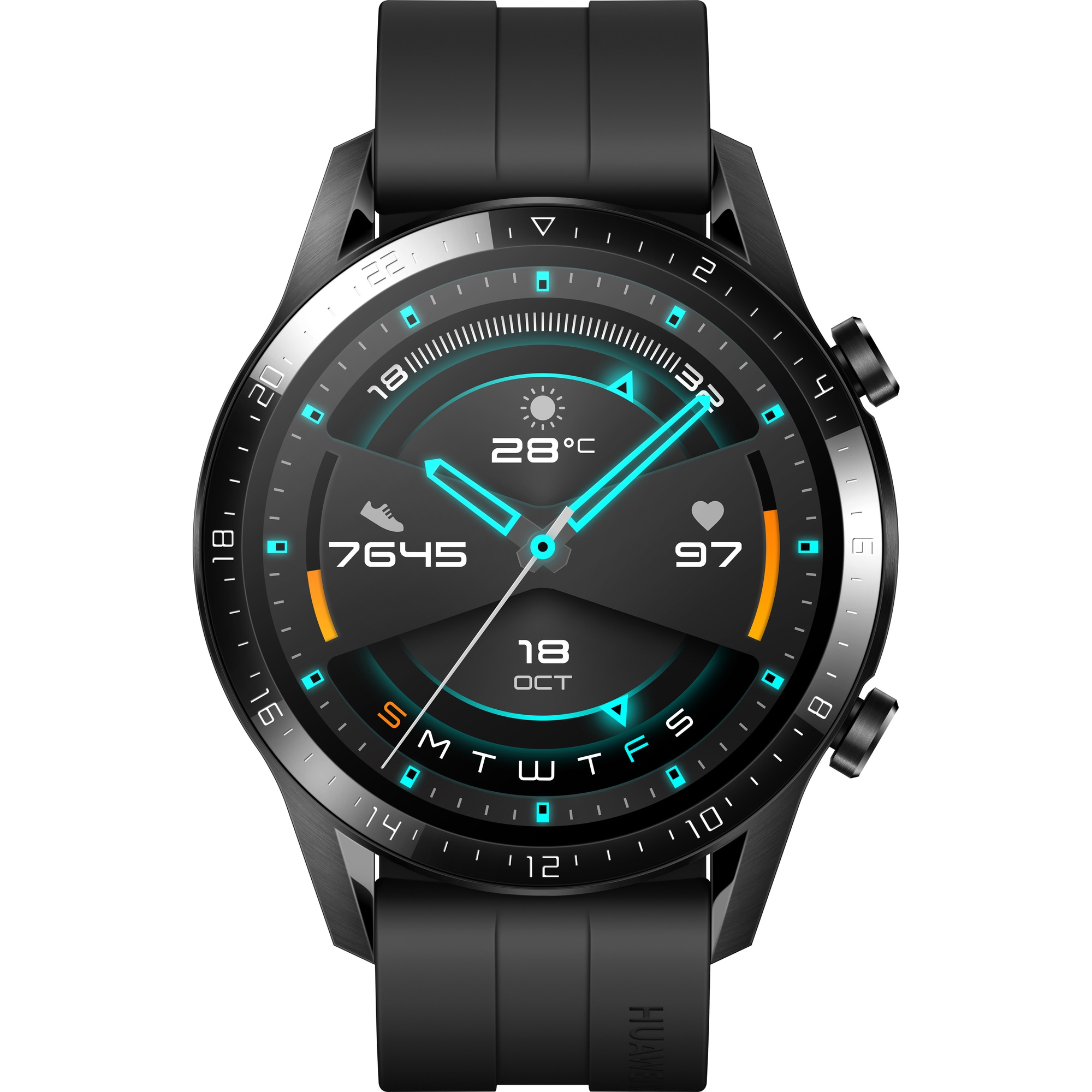 ekskrementer Boghandel kunstner Huawei Watch GT2 smartwatch 46 mm (sort) | Elgiganten