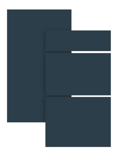 Trend Blue Grey Låge 40x125