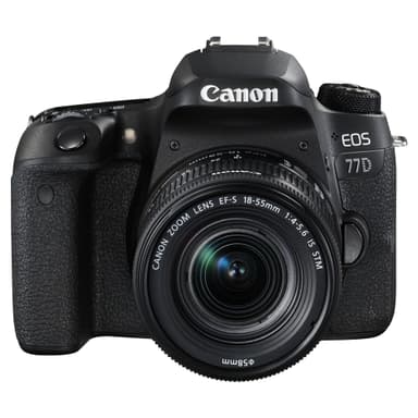 Canon EOS 77D DSLR kamera + 18-55mm IS STM objektiv
