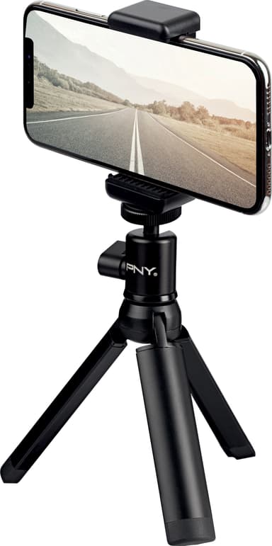 PNY universel tripod med trådløs fjernbetjening (sort)
