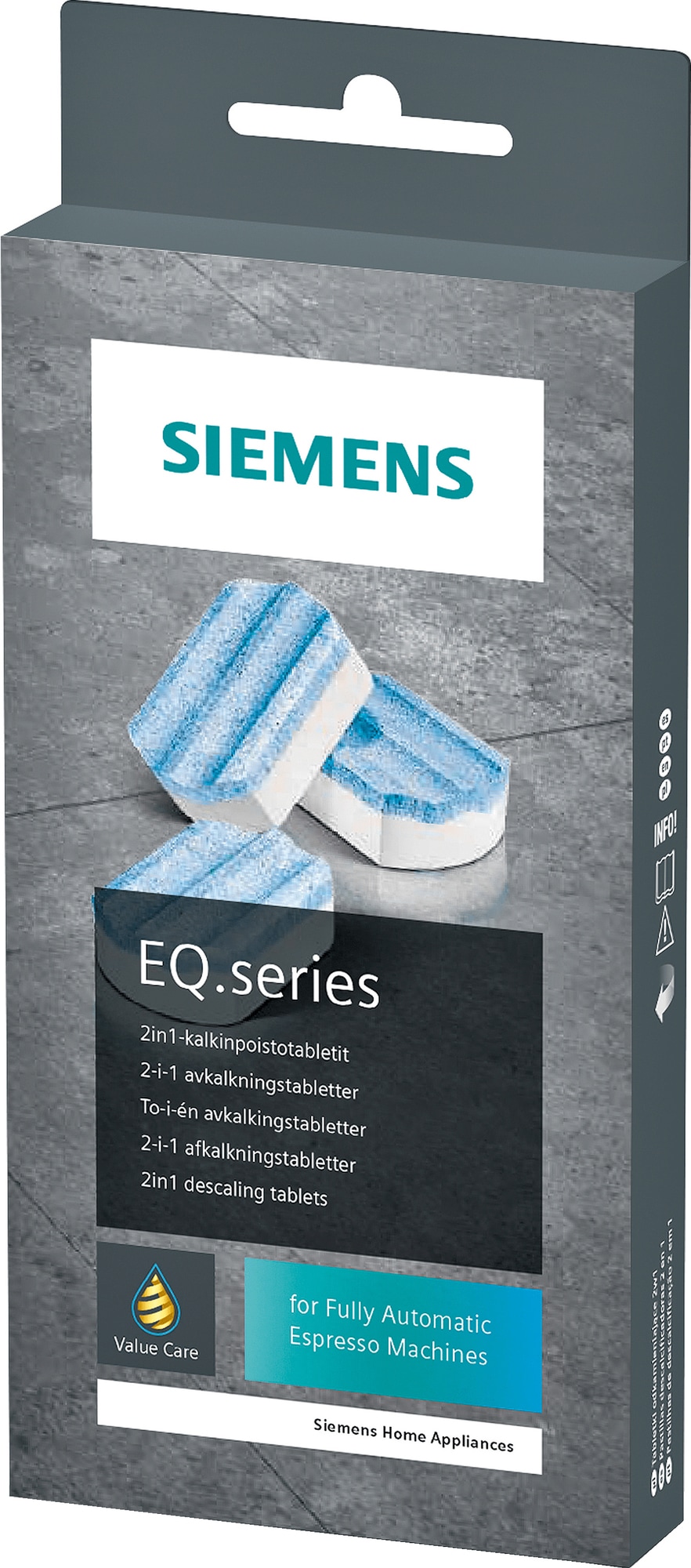 Siemens Espresso EQ Series afkalkningstabletter TZ80002B thumbnail