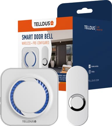Telldus trådløse ringeklokke + Push-knap
