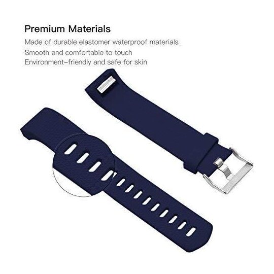 Fitbit Charge 2 armbånd - mørkeblå - S