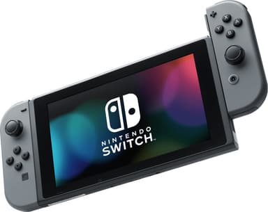 Nintendo Switch spillekonsol 2019 med grå Joy-Con controllers