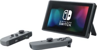 Nintendo Switch spillekonsol 2019 med grå Joy-Con controllers