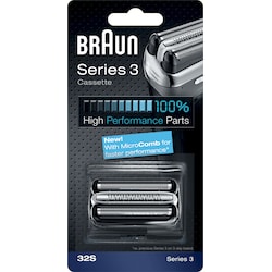 Braun Series 3 kassette 32S - sølv