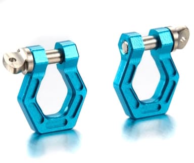 TFL Alu. blår øje hex blå - 2x for 1:10 crawler