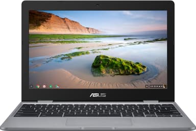 Asus Chromebook C423 Cel/4/32 14” bærbar computer (silver/black)