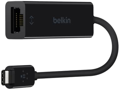 Belkin USB-C til Gigabit Ethernet-adapter - sort