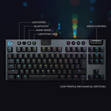 Logitech G915 Lightspeed tenkeyless gaming tastatur (GL Linear swit.)