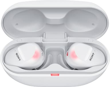 Sony WF-SP800N true wireless in-ear høretelefoner (hvid)