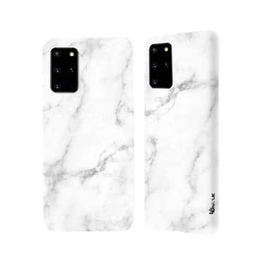 Miljøvenligt Samsung Galaxy S20+ trykt etui - White marble