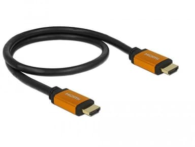 Delock 85.726 High Speed HDMI-kabel 0.5m 8K 60Hz 7680x 4320 Dynamic HDR 48 Gbps eARC Game Mode VVR Pure kobber 99,99%