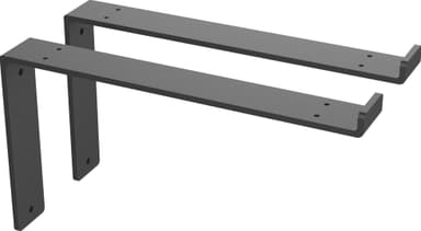 Epoq Classic hyldebeslag 30 cm 2 stk (sort)